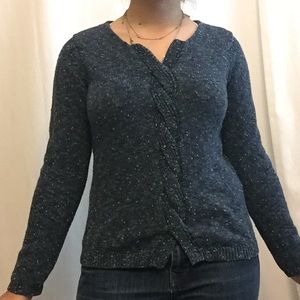 Blue knit sweater